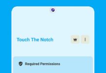 touch the notch