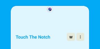 touch the notch