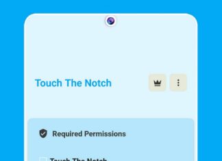 touch the notch