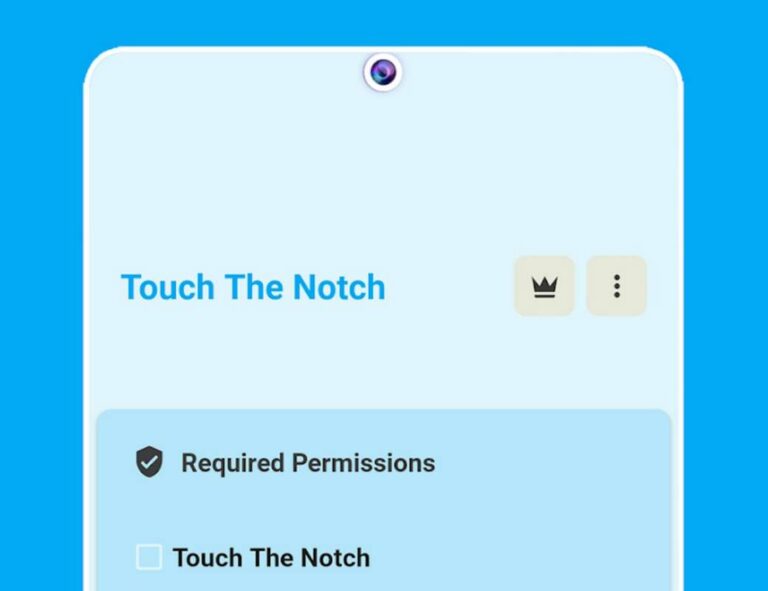 touch the notch