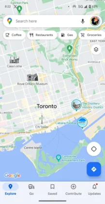 Google Maps New UI Apple Maps