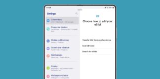 Samsung One UI 5.1 eSIM