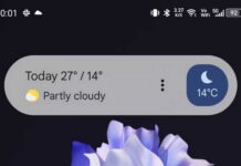 google at a glance widget