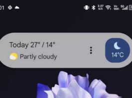 google at a glance widget