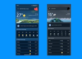 google weather redesign