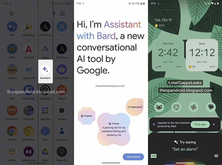 Google Assistant with Bard First UI
