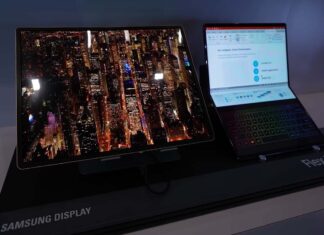 Samsung Foldable Laptop Waterdrop