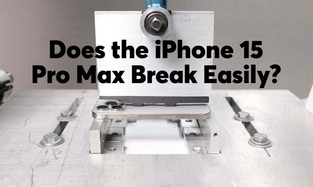 iPhone 15 Pro Max Bend Test