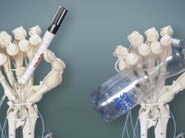 3D-printed ρομποτικό χέρι με οστά και τένοντες