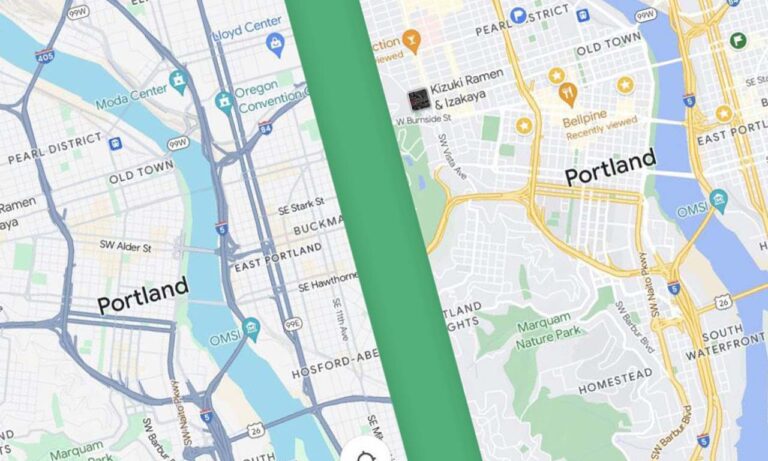 Google Maps New Colors