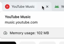 Google Chrome Μνήμη RAM