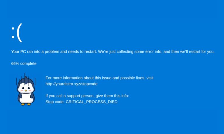 Linux BSOD