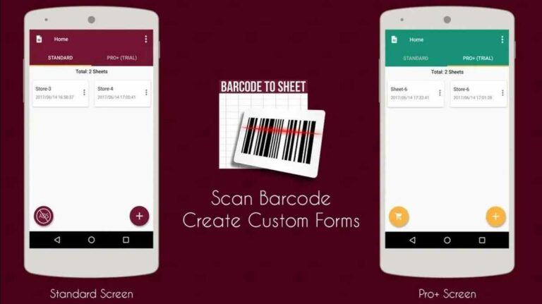 barcode to sheet
