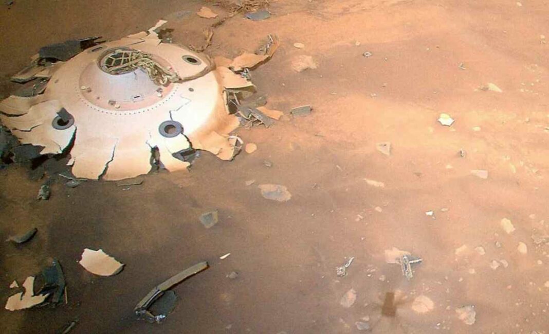 nasa mars wreckage