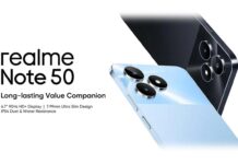Realme Note 50 Teaser Leak