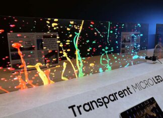 Samsung διάφανη MicroLED