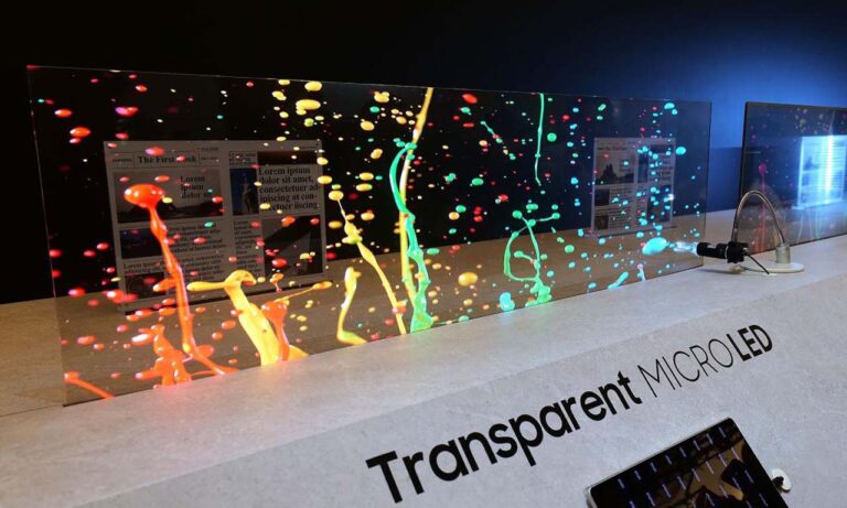 Samsung διάφανη MicroLED