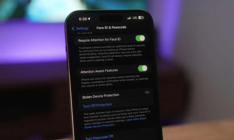 Stolen Device Protection iPhone