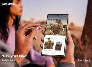Samsung Galaxy S24 Ultra circle to search