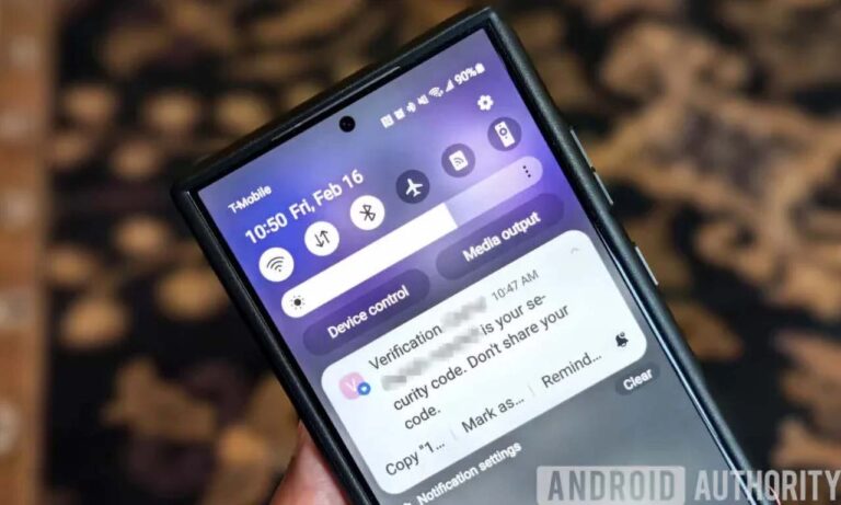 Android 15 2FA OTP Notification