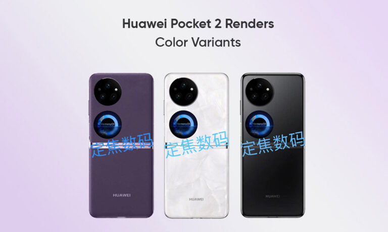 Huawei Pocket 2 Flip Renders