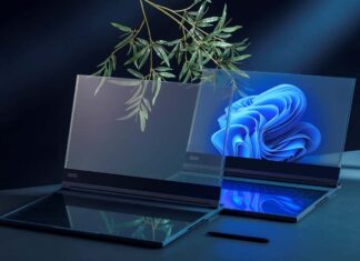 Lenovo διαφανές concept laptop