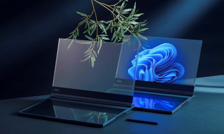 Lenovo διαφανές concept laptop