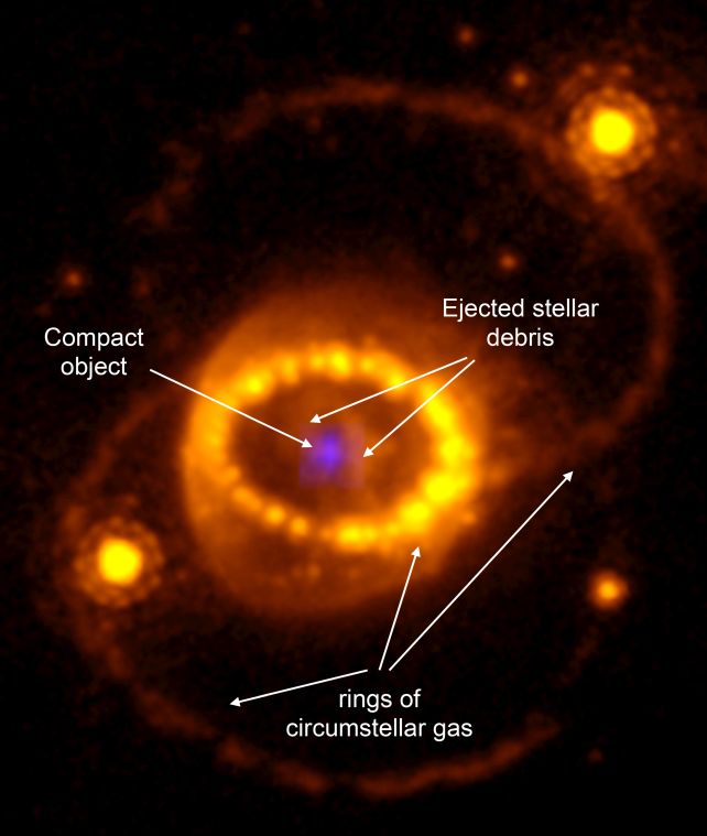 Αστέρι Εξερράγη SN 1987A JWST