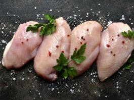 ωμό κοτόπουλο