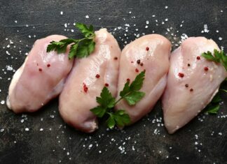 ωμό κοτόπουλο