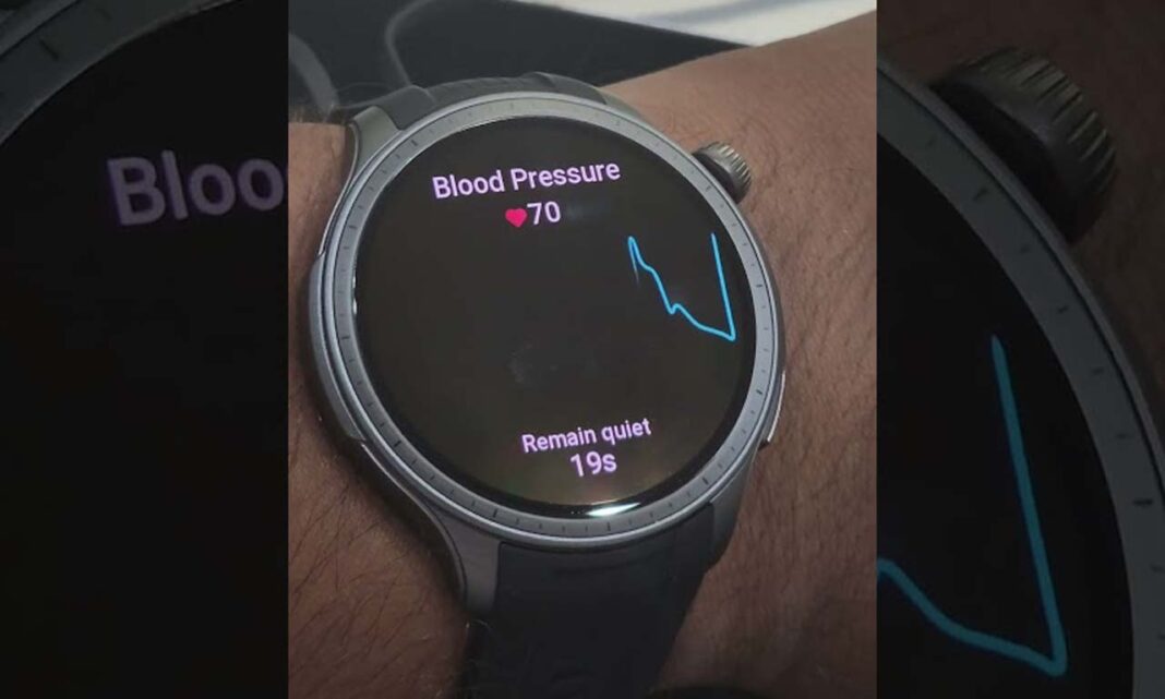 Amazfit smartwatch blood pressure