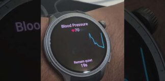 Amazfit smartwatch blood pressure