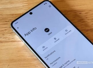 Archive button in Android 15