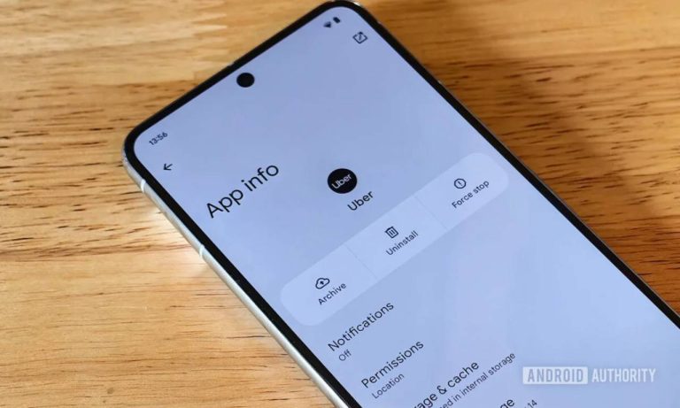 Archive button in Android 15