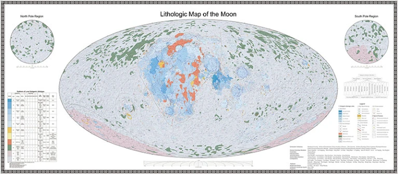 χάρτη χάρτης Σελήνη Σελήνης χάρτες