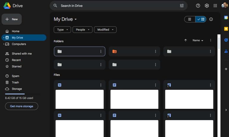 Google Drive Dark Mode