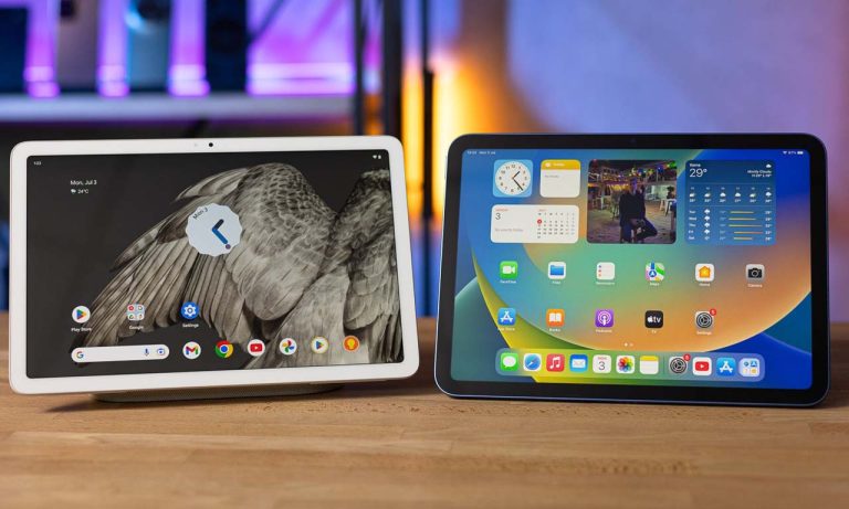 Google Pixel Tablet Apple iPad Pro Air Samsung Galaxy Tab S