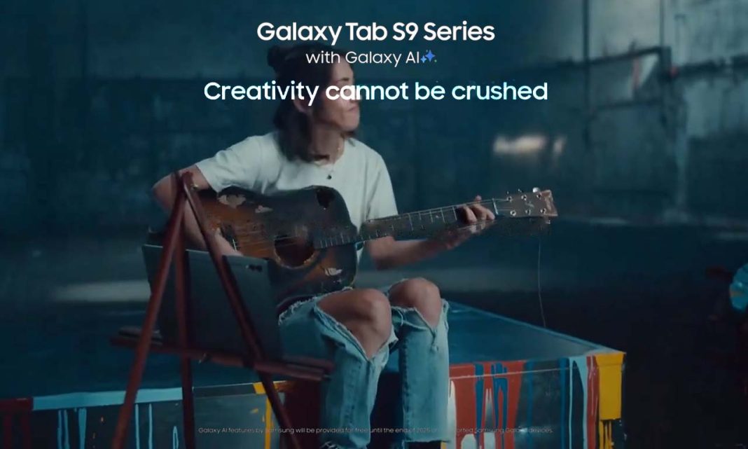 Samsung Galaxy Tab S9 Apple Ad F