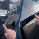 Tesla Cybertruck finger