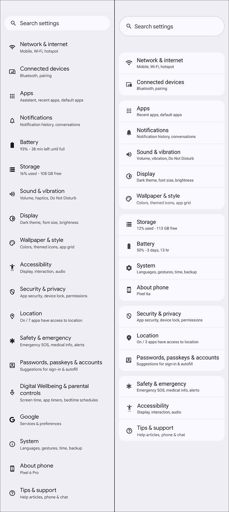 Android 15 New Settings Menu
