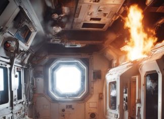 φωτιά διάστημα διαστημόπλοιο