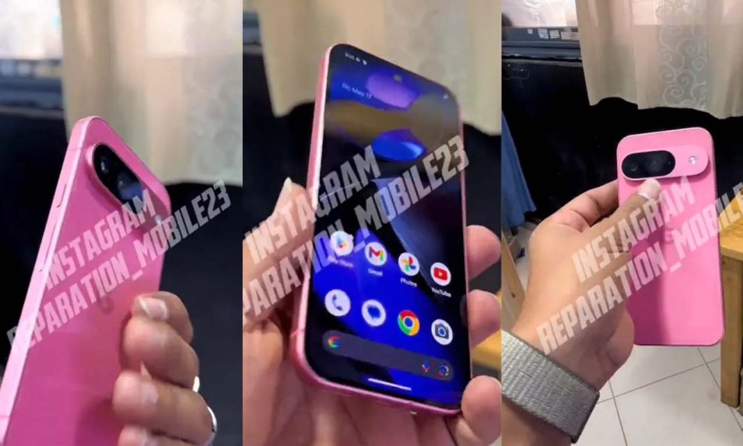 Google Pixel 9 Hands On Video Pink