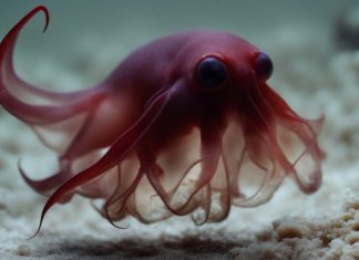 καλαμάρι βρικόλακας Vampyroteuthis pseudoinfernalis