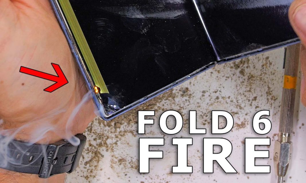 Samsung Galaxy Z Fold 6 Fire