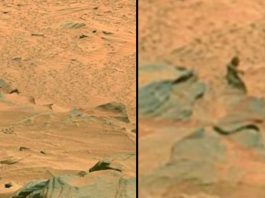 Τρομακτική φωτογραφία της NASA δείχνει φιγούρα στον Άρη! NASA φιγούρα Άρη