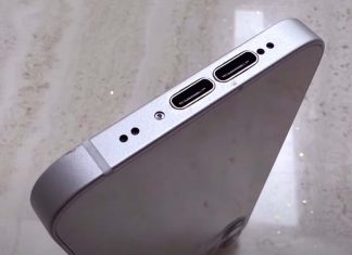 smartphone with two USB-C