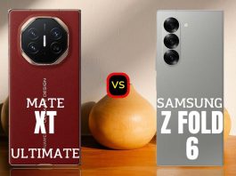 Huawei Mate XT Samsung Galaxy Z Fold 6 Size Comp
