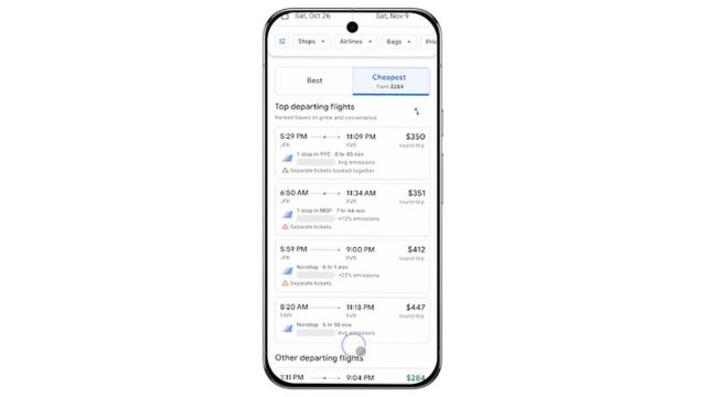 google flights feature 