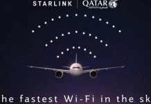 Qatar airways Starlink δωρεάν internet