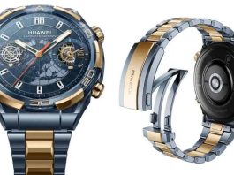 Huawei watch Ultimate design gold edition χρυσό